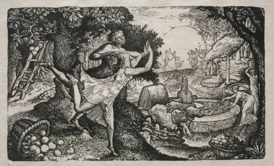 La fiesta de la sidra: Una visión de alegría y agradecimiento de Edward Calvert