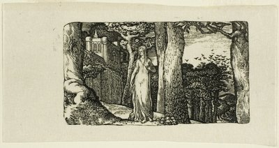 La dama y las torres de Edward Calvert