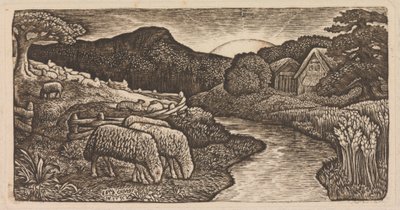 Las ovejas de su prado de Edward Calvert