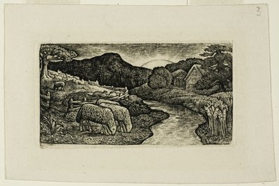 Las Ovejas de este Pastizal de Edward Calvert