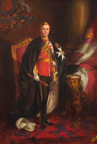 S.A.R. el Rey Eduardo VIII, c.1936 (óleo sobre tabla) de Edward Caruana Dingli
