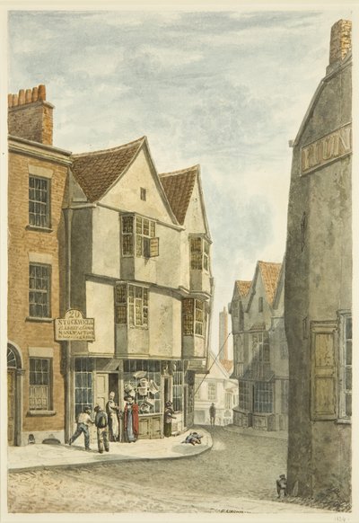 Mirando desde la Calle Peter hacia Bear Lane, hacia Castle Green de Edward Cashin