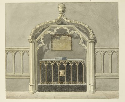 Monumento a Mary Grosett en la Catedral de Bristol de Edward Cashin