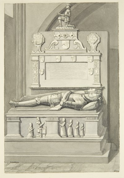 Monumento a Sir Henry Newton y Lady Newton en la Catedral de Bristol de Edward Cashin