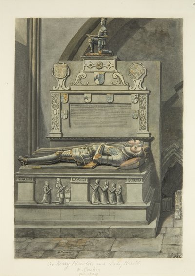Monumento a Sir Henry Newton y Lady Newton en la Catedral de Bristol de Edward Cashin