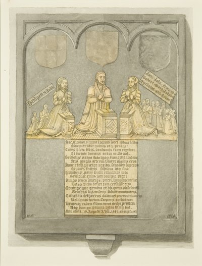 Brass monumental de Thorne en la Iglesia de St Werburgh de Edward Cashin