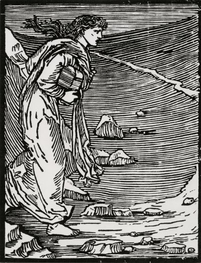 Saliendo al infierno de Edward Coley (after) Burne Jones