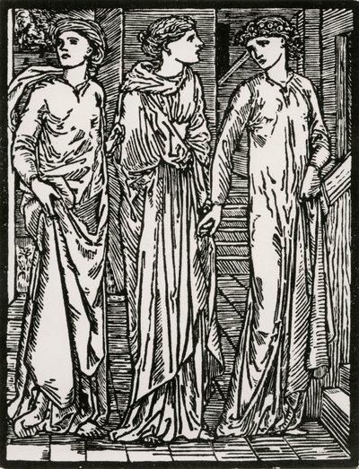 Primera Visita de las Hermanas de Edward Coley (after) Burne Jones