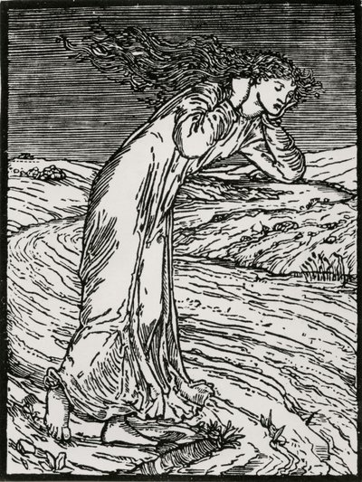 Psique arrojándose al río de Edward Coley (after) Burne Jones