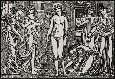 La Corte de Venus de Edward Coley (after) Burne Jones