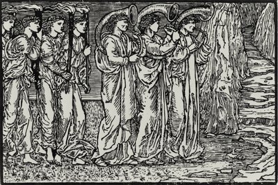 La procesión a la colina de Edward Coley (after) Burne Jones