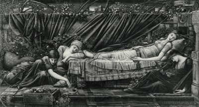 El Cenador de Rosas, de la Serie Briar Rose de Edward Coley (after) Burne Jones