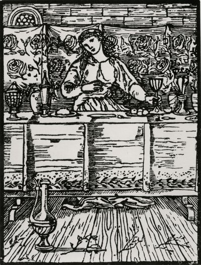 La canción mientras ella come de Edward Coley (after) Burne Jones