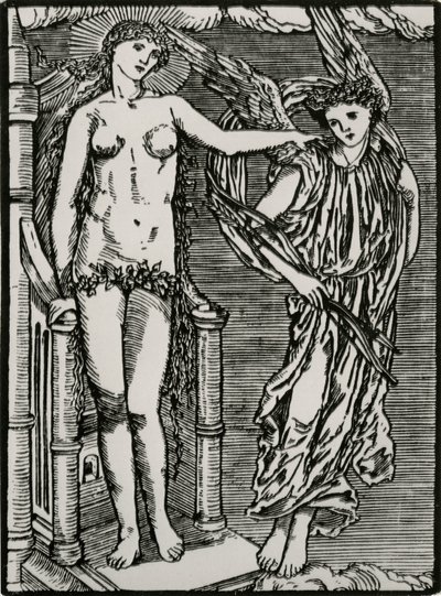 Venus enviando a Cupido a Psique de Edward Coley (after) Burne Jones