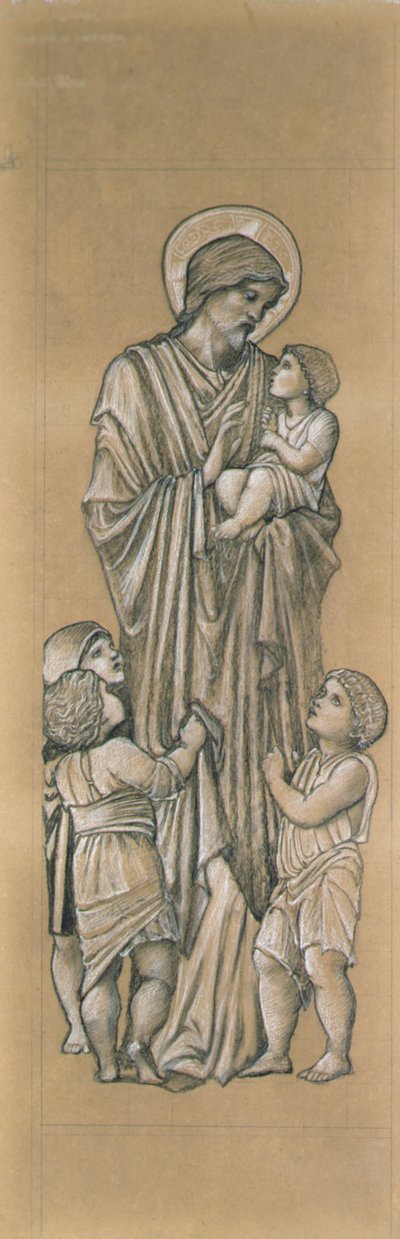 Cristo bendiciendo a los niños de Edward Coley Burne Jones