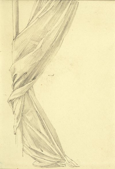Estudio de drapeado de Edward Burne Jones