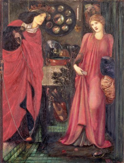 La Bella Rosamunda y la Reina Leonor de Edward Burne Jones