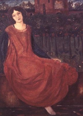 Niña y Pez Dorado de Edward Coley Burne Jones