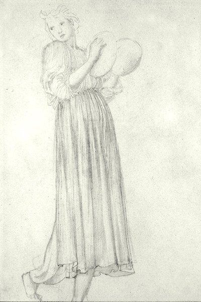 Niña con platillos de Edward Coley Burne Jones