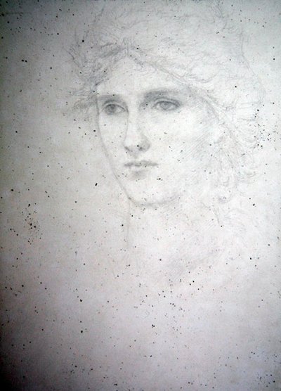 Estudio de cabeza - Bessie Keane de Edward Coley Burne Jones