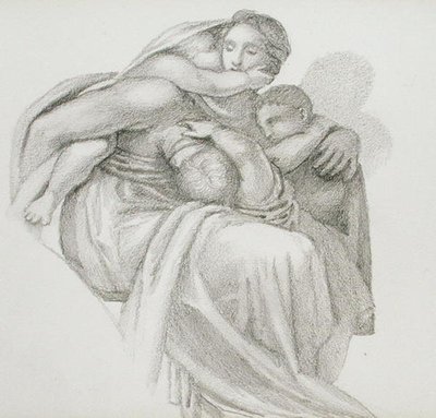 Madre y tres hijos de Edward Coley Burne Jones