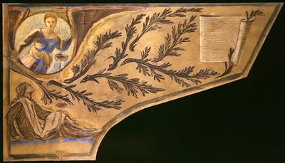 Musa poeta - tapa de piano de Edward Coley Burne Jones