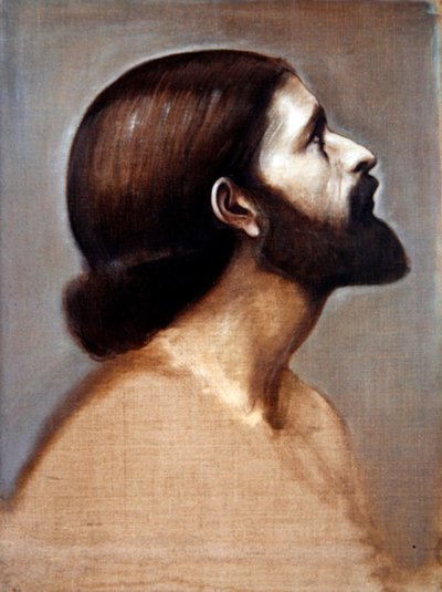 Cabeza de retrato del rey Cophetua, c.1883-84 de Edward Coley Burne Jones