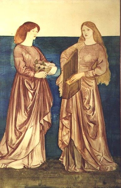 Santa Dorotea y Santa Cecilia de Edward Coley Burne Jones