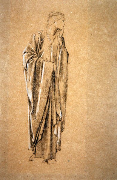 Estudio para Danae de Edward Coley Burne Jones