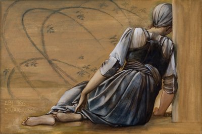 Estudio para la serie Briar Rose, The Garden Court de Edward Coley Burne Jones