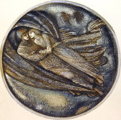 El libro de las flores: XXII. Con el viento de Edward Coley Burne Jones
