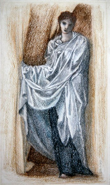 Mujer con túnica clásica de Edward Coley Burne Jones