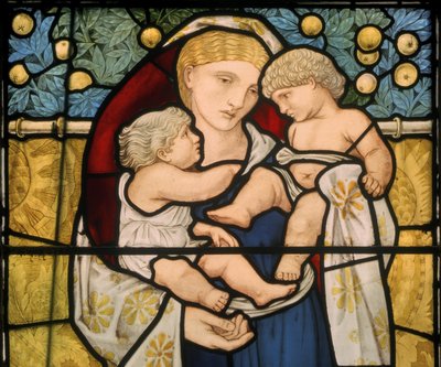 Caridad, diseñada en 1868 de Edward Burne Jones