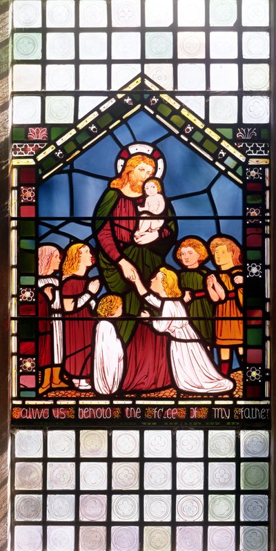 Cristo Bendiciendo a los Niños (detalle) de Edward Burne Jones