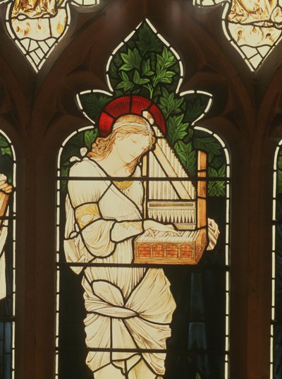 Detalle de Santa Cecilia de Edward Burne Jones