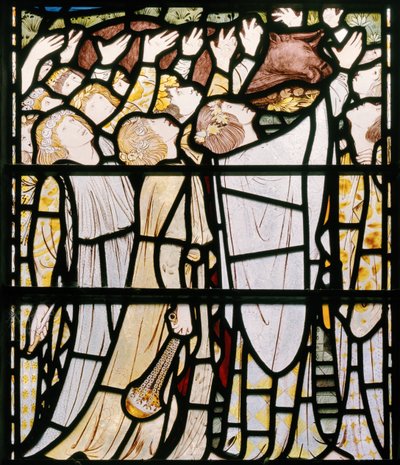 Elías y los Sacerdotes de Baal (detalle) de Edward Burne Jones