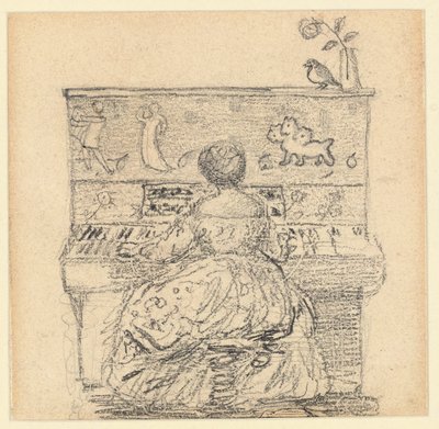 Georgiana Burne-Jones al piano de Edward Burne Jones