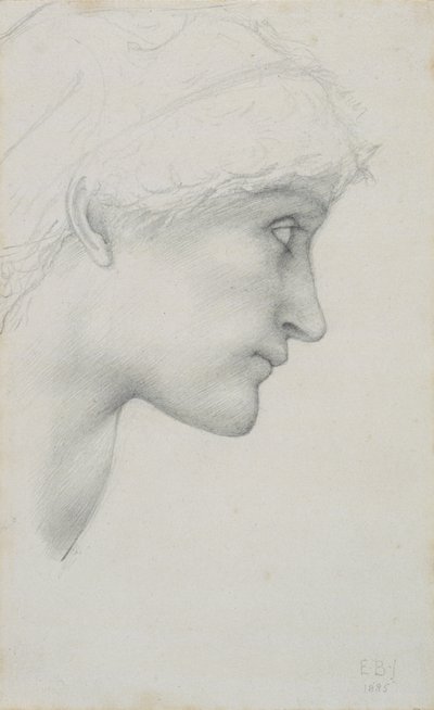 Cabeza de Edward Coley Burne Jones