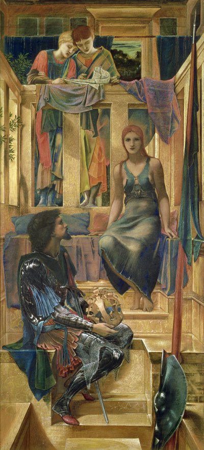 El Rey Cophetua y la Mendiga - Estudio de Caricatura, 1883 de Edward Burne Jones
