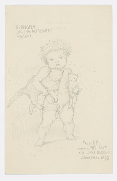 Carta a la nieta del artista Angela Thirkell de Edward Burne Jones