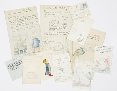 Carta a la nieta del artista Angela Thirkell de Edward Burne Jones