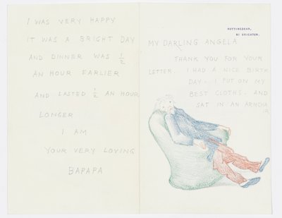 Carta a la nieta del artista Angela Thirkell de Edward Burne Jones