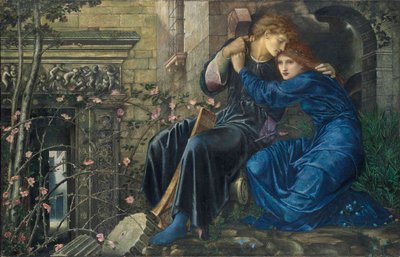 Amor entre las ruinas de Edward Burne Jones