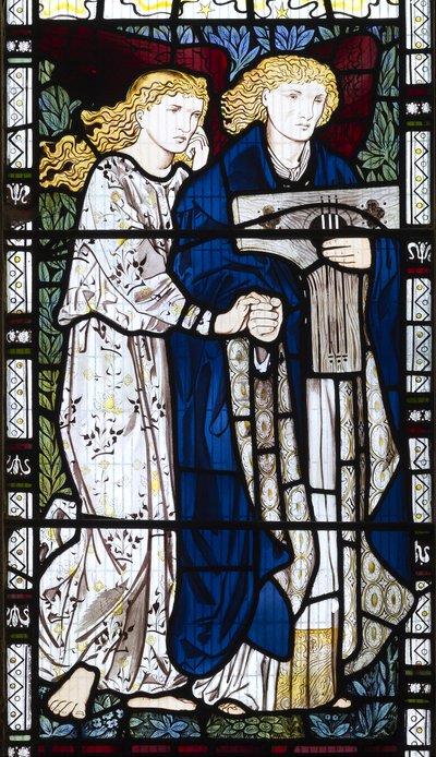 Ángel musical, 1865 de Edward Burne Jones
