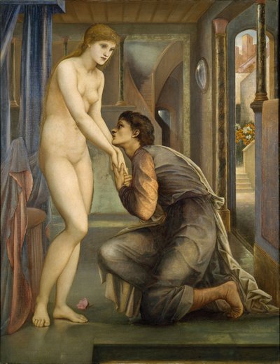 Pigmalión y la imagen - El alma alcanza, 1878 de Edward Burne Jones