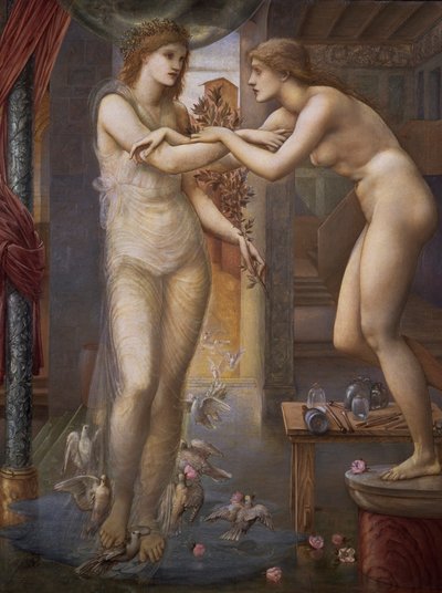 Pigmalión y la imagen: El dios enciende el fuego, 1868-78 de Edward Burne Jones