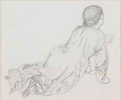 Figura reclinada de Edward Burne Jones