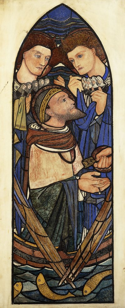 San Pedro hundiéndose en el mar de Tiberíades de Edward Burne Jones