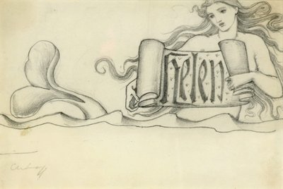 Estudio para Helen de Edward Burne Jones