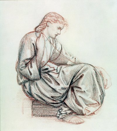 Estudio para Las Parcas de Edward Burne Jones